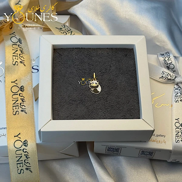 آویز طلا میناکاری پاندا