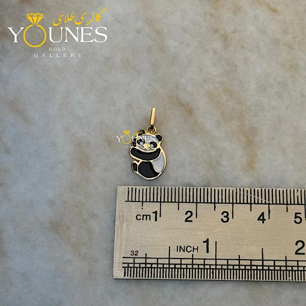 آویز طلا میناکاری پاندا