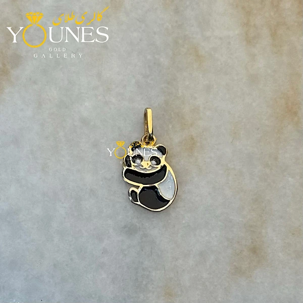 آویز طلا میناکاری پاندا