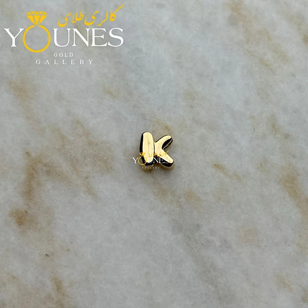 آویز حرف بادکنکی K طلا
