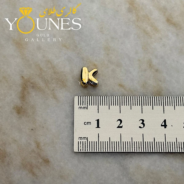آویز حرف بادکنکی K طلا